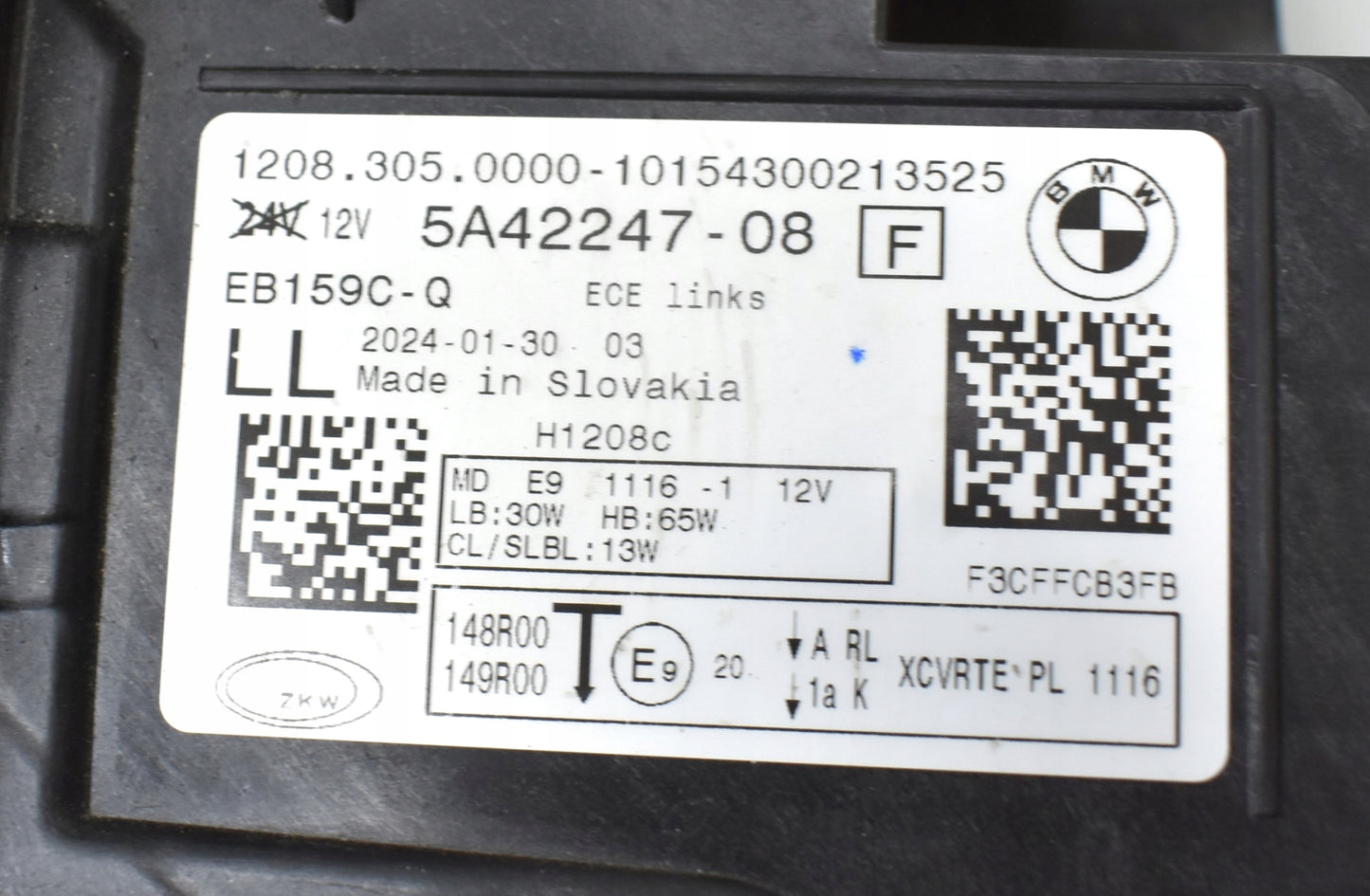 BMW 2 U06 ACTIVE TOURER LEFT FRONT FULL LED HEADLIGHT ORG EU