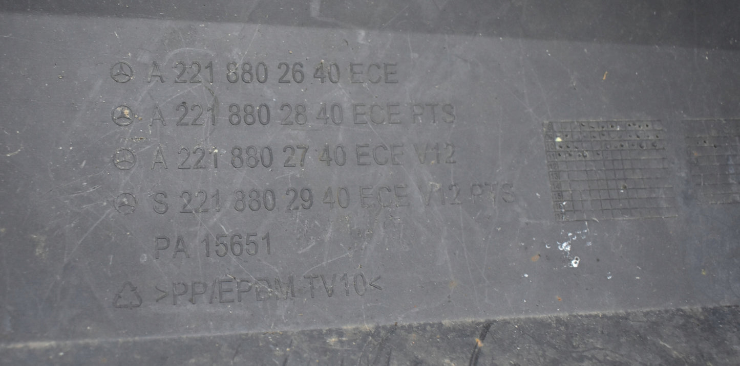 MERCEDES S CLASS W221 LIFT REAR BUMPER ORIGINAL + CHROME