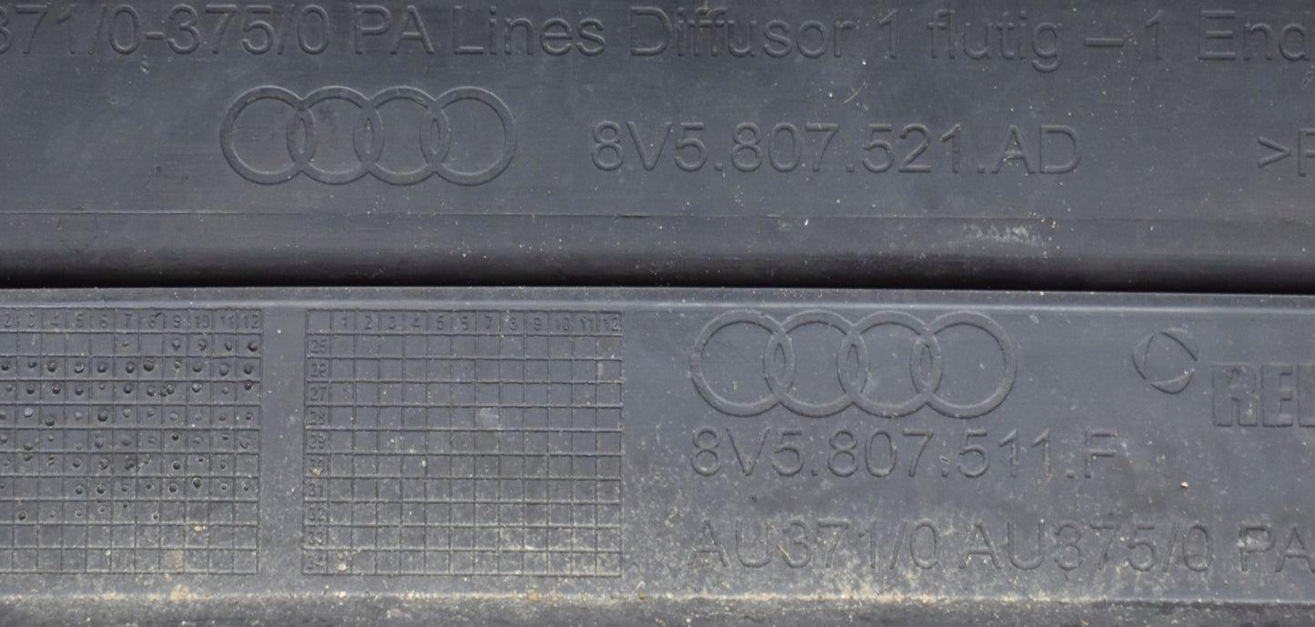 AUDI A3 8V5 LIFT REAR BUMPER ORIGINAL SEDAN + DIFFUSER