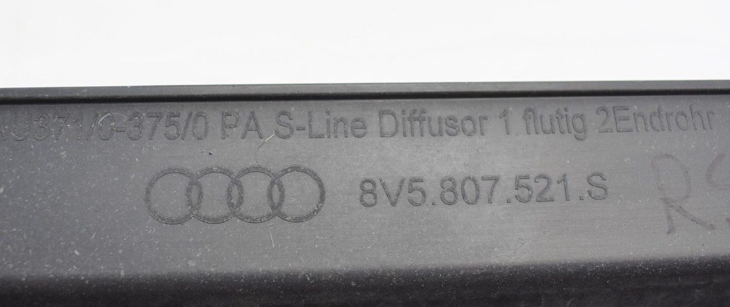 AUDI A3 8V5 S LINE BUMPER DIFFUSER SPOILER SEDAN