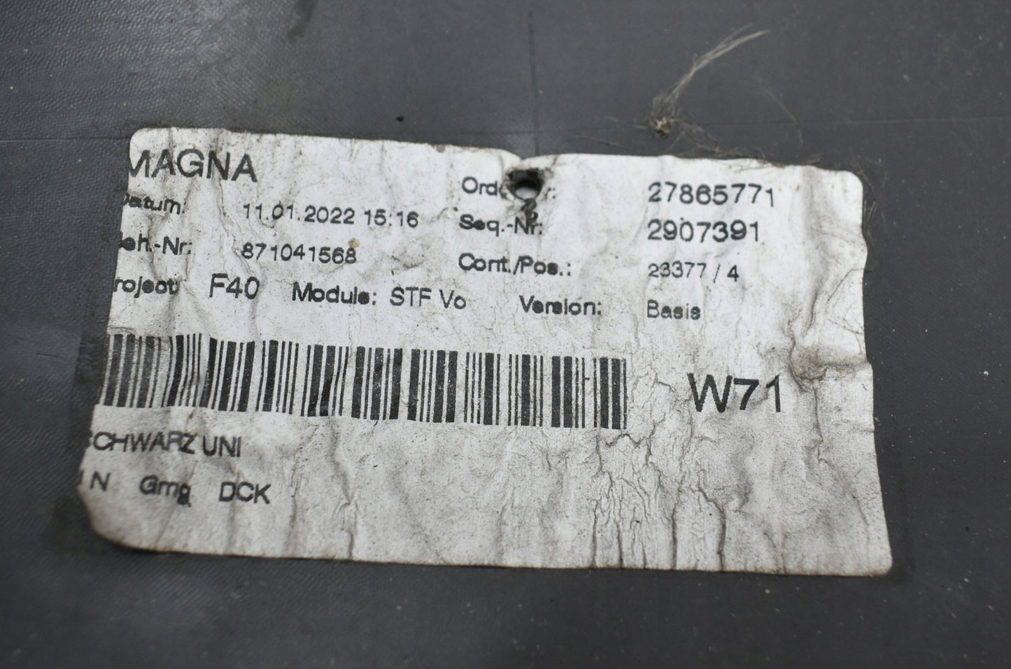 BMW 1 F40 Front Bumper ORIGINAL