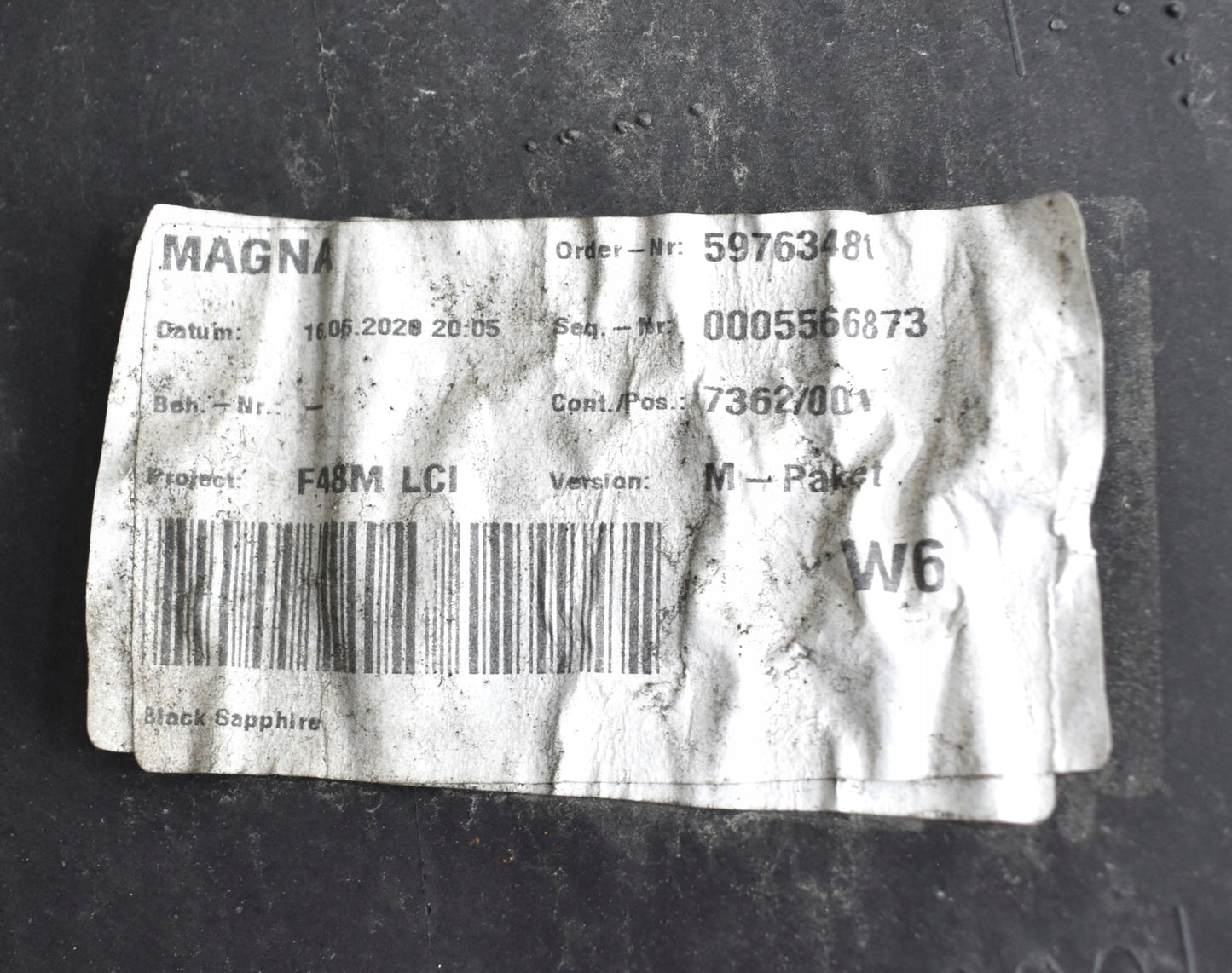 BMW X1 F48 M Package Rear Bumper Original