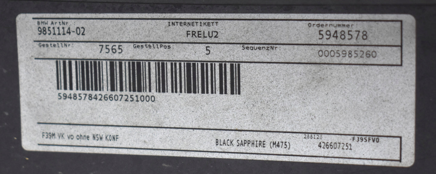 BMW X2 F39 M PACKAGE FRONT BUMPER ORG