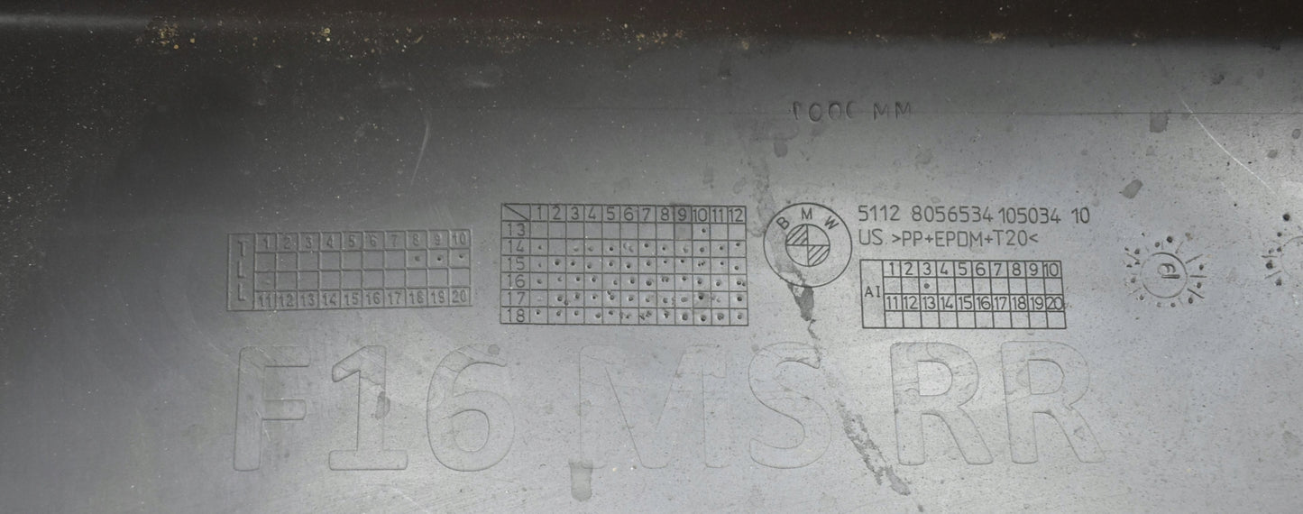 BMW X6 F16 M PACKAGE REAR BUMPER ORIGINAL