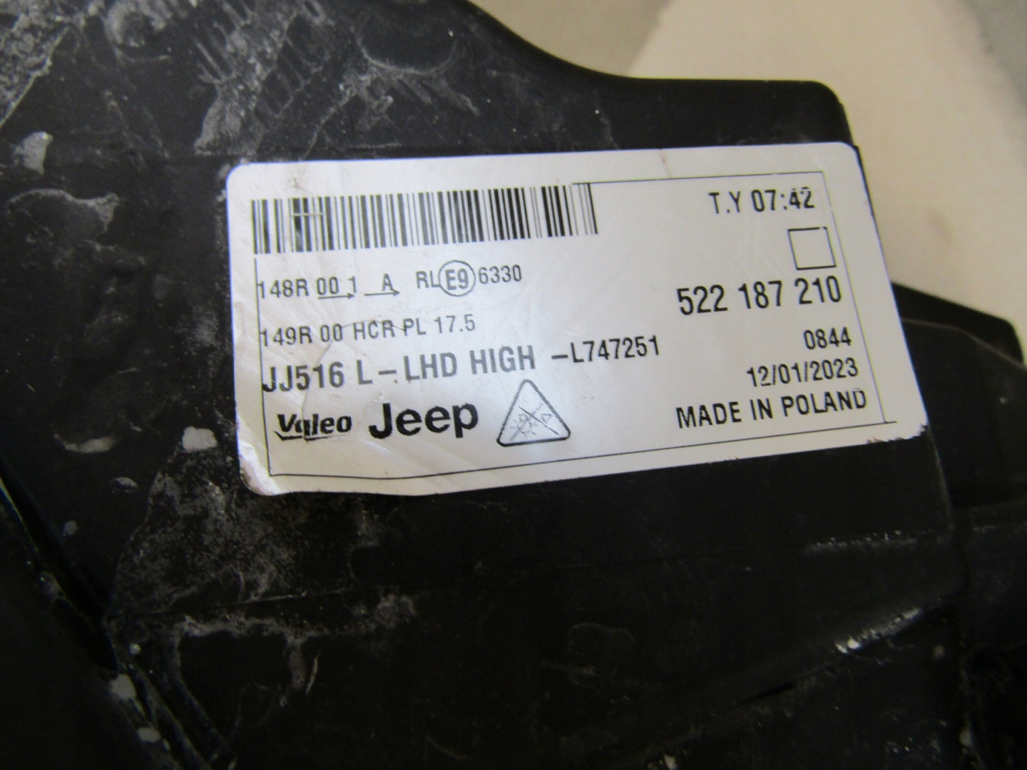 FRONT LAMP JEEP AVENGER PERFORMANCE HIGH LED LED 23- LH 522187210