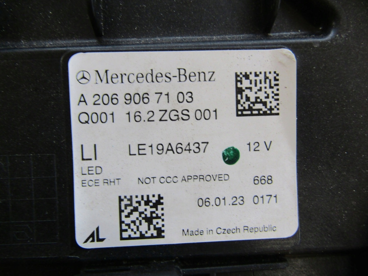 MERCEDES C-CLASS W206 LED HIGH PERFORMANCE HEADLIGHT 22- LH A2069067103