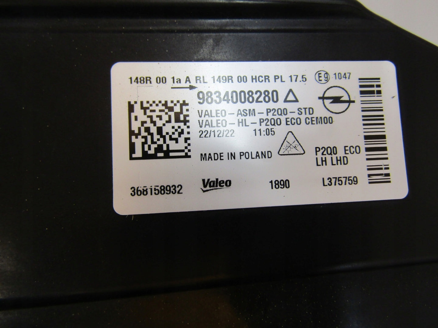 FRONT LAMP OPEL MOKKA 2 II LED 20- LH 9834008280