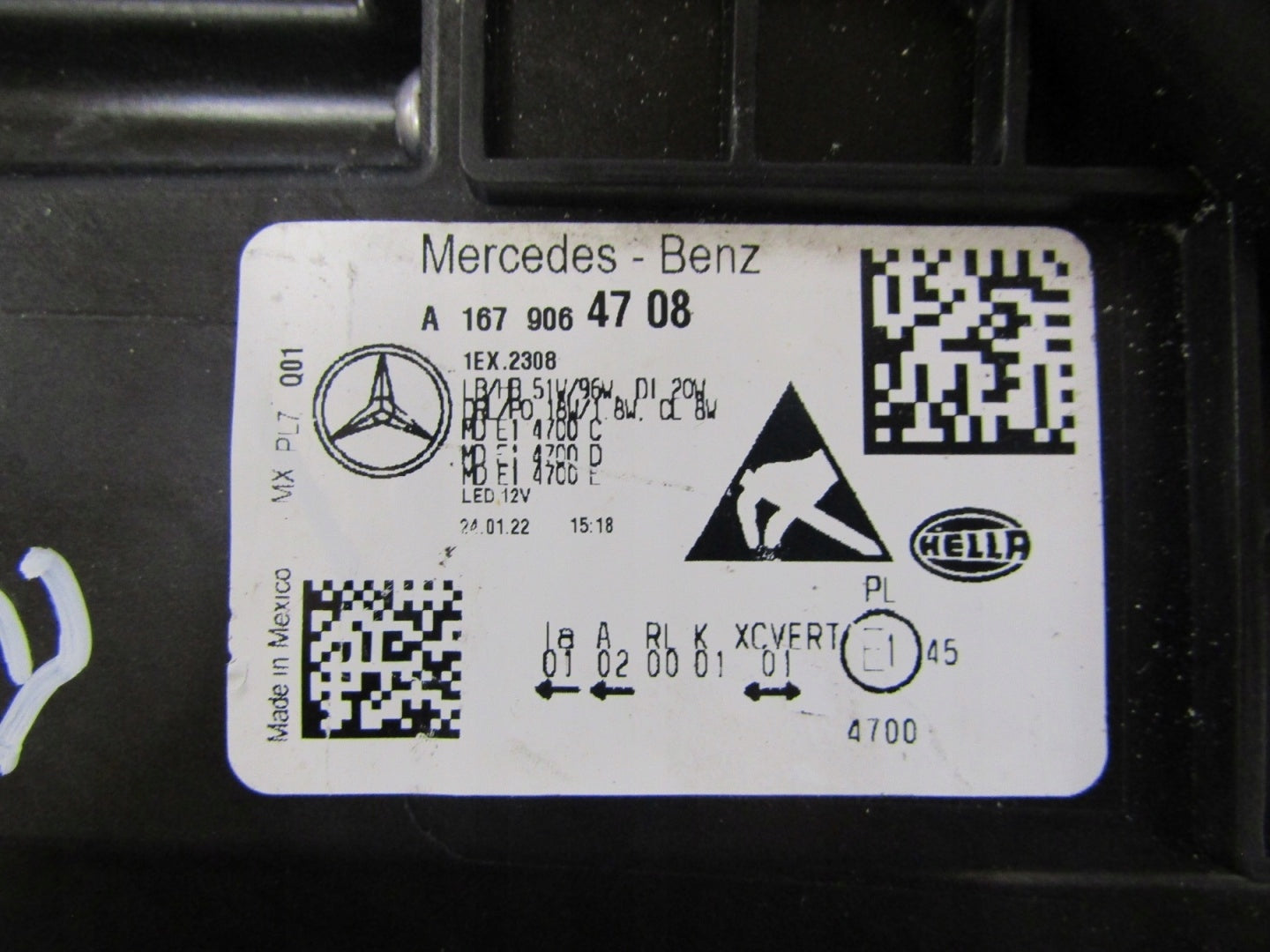 Front Lamp Mercedes GLE 167 FULL LED MULTIBEAM 19-23 LH LEFT A1679064708