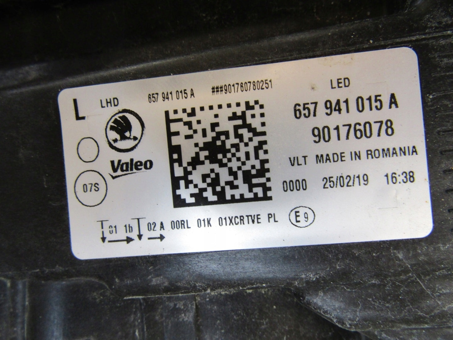 Front Lamp Skoda Scala 657 FULL LED 19-23 LH 657941015A