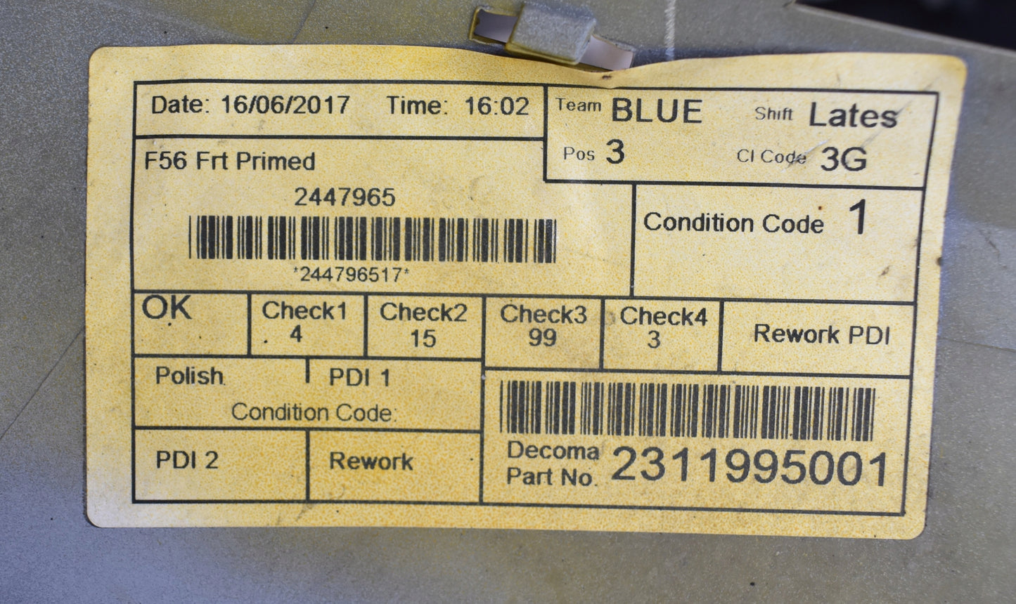 MINI COOPER ONE F56 FRONT BUMPER EXCELLENT CONDITION CHROME