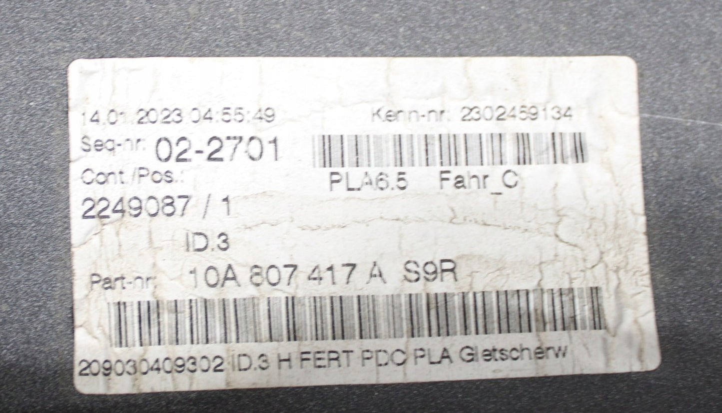 VW ID3 ID.3 10A ZDERZAK TYŁ TYLNY ORG + DYFUZOR