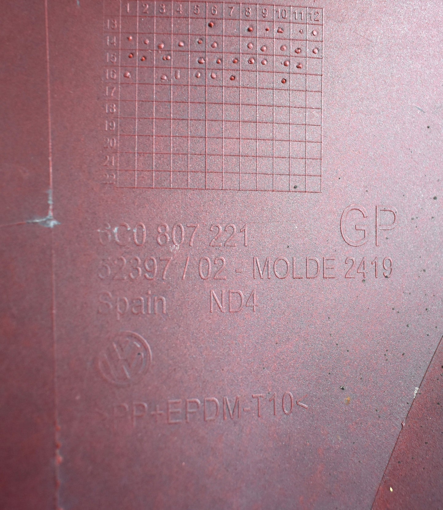 VW POLO 6C 6C0 FRONT BUMPER ORG