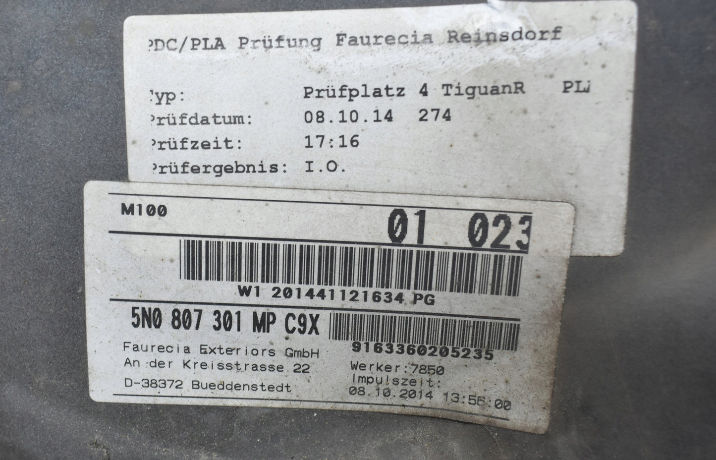 VW TIGUAN I 5N0 R LINE REAR BUMPER ORG