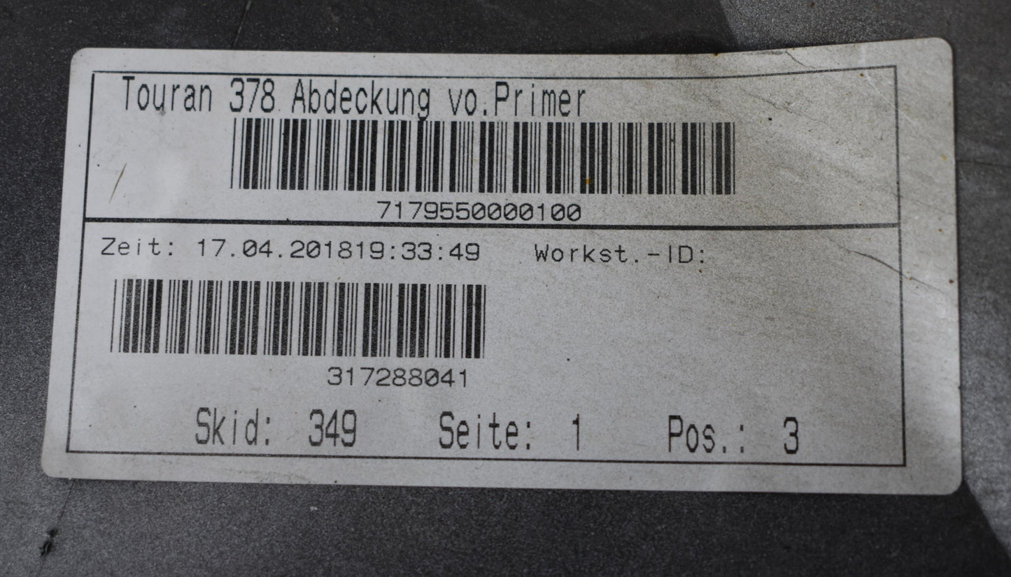 VW TOURAN 5TA FRONT BUMPER FRONT FRONT GENUINE