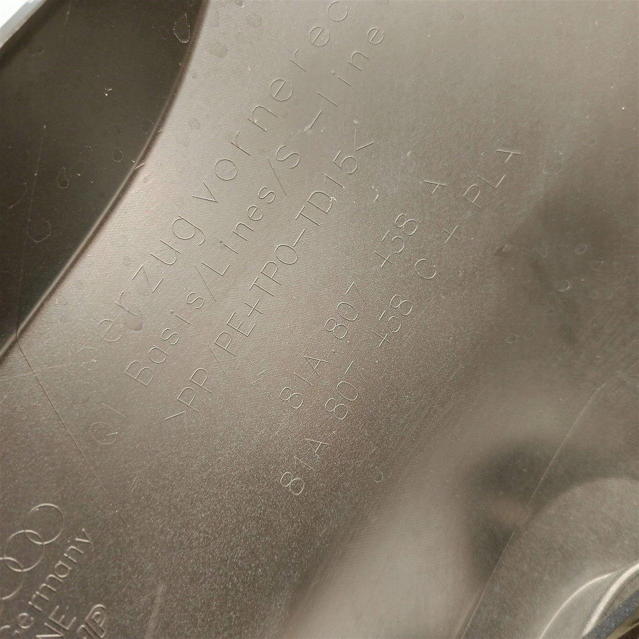 AUDI Q2 S LINE 81A 81A807438A FRONT BUMPER