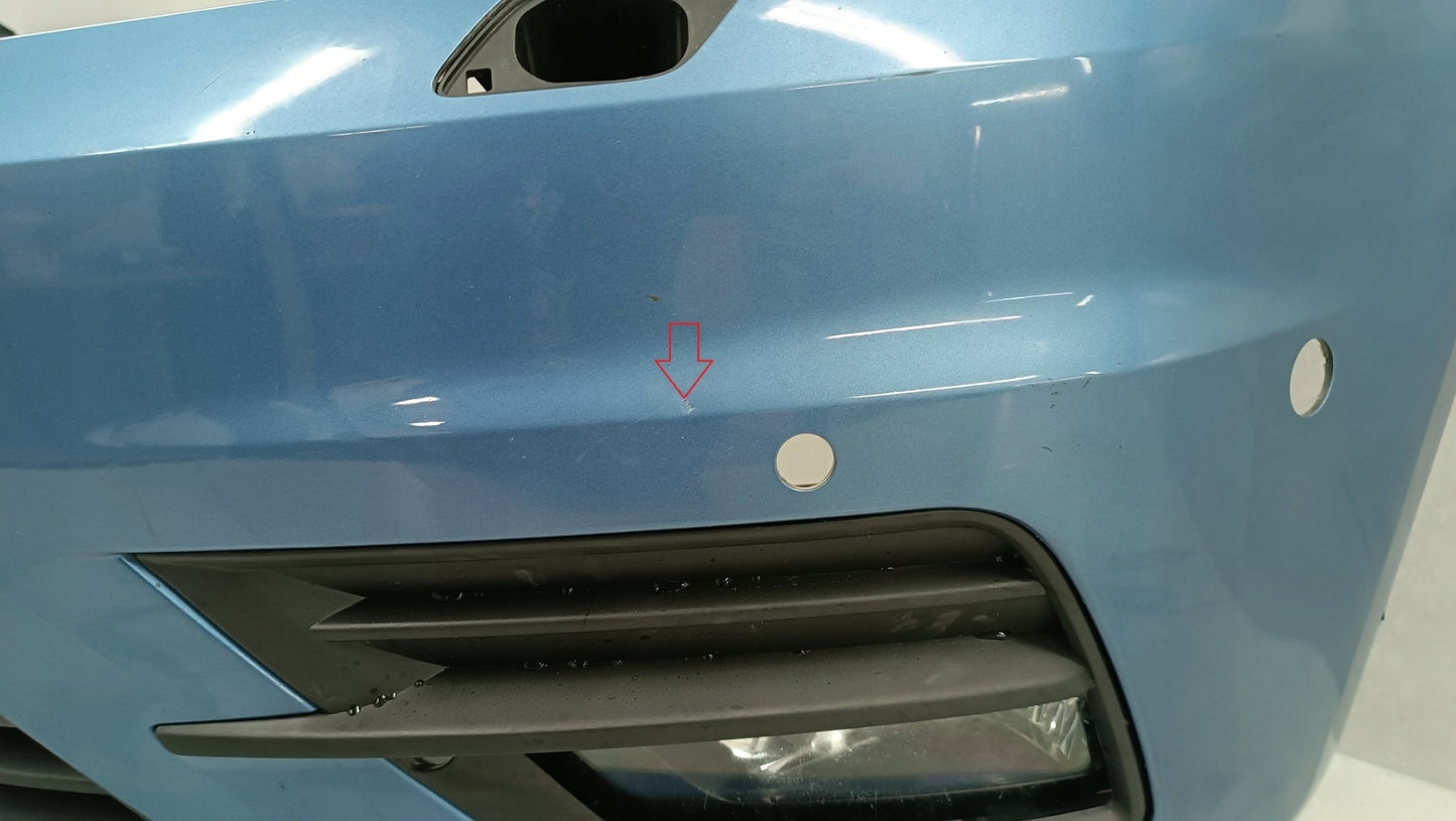 Zderzak przód przedni VW Caddy 2K5 III drugi Lift 15-20 / + halogeny + śliz