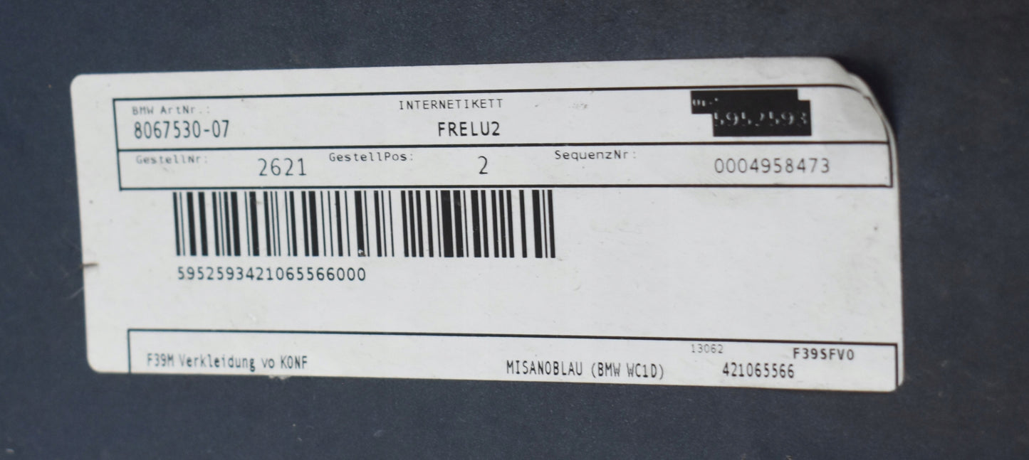 BMW X2 F39 M PACKAGE FRONT BUMPER ORG