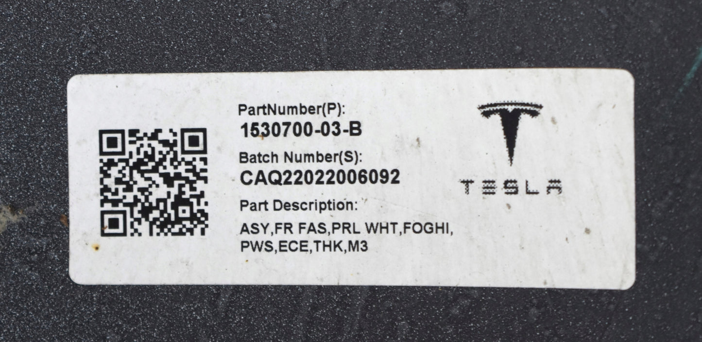 TESLA 3 III MODEL 3 III FRONT BUMPER ORG