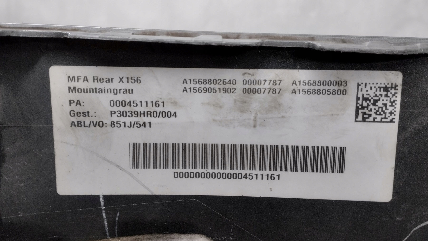 MERCEDES GLA W156 X156 Lift 17-19 Rear Bumper