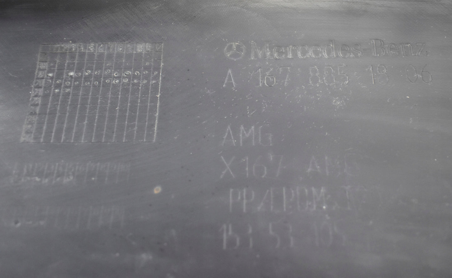 MERCEDES GLS W167 AMG FRONT BUMPER LOWER SPOILER