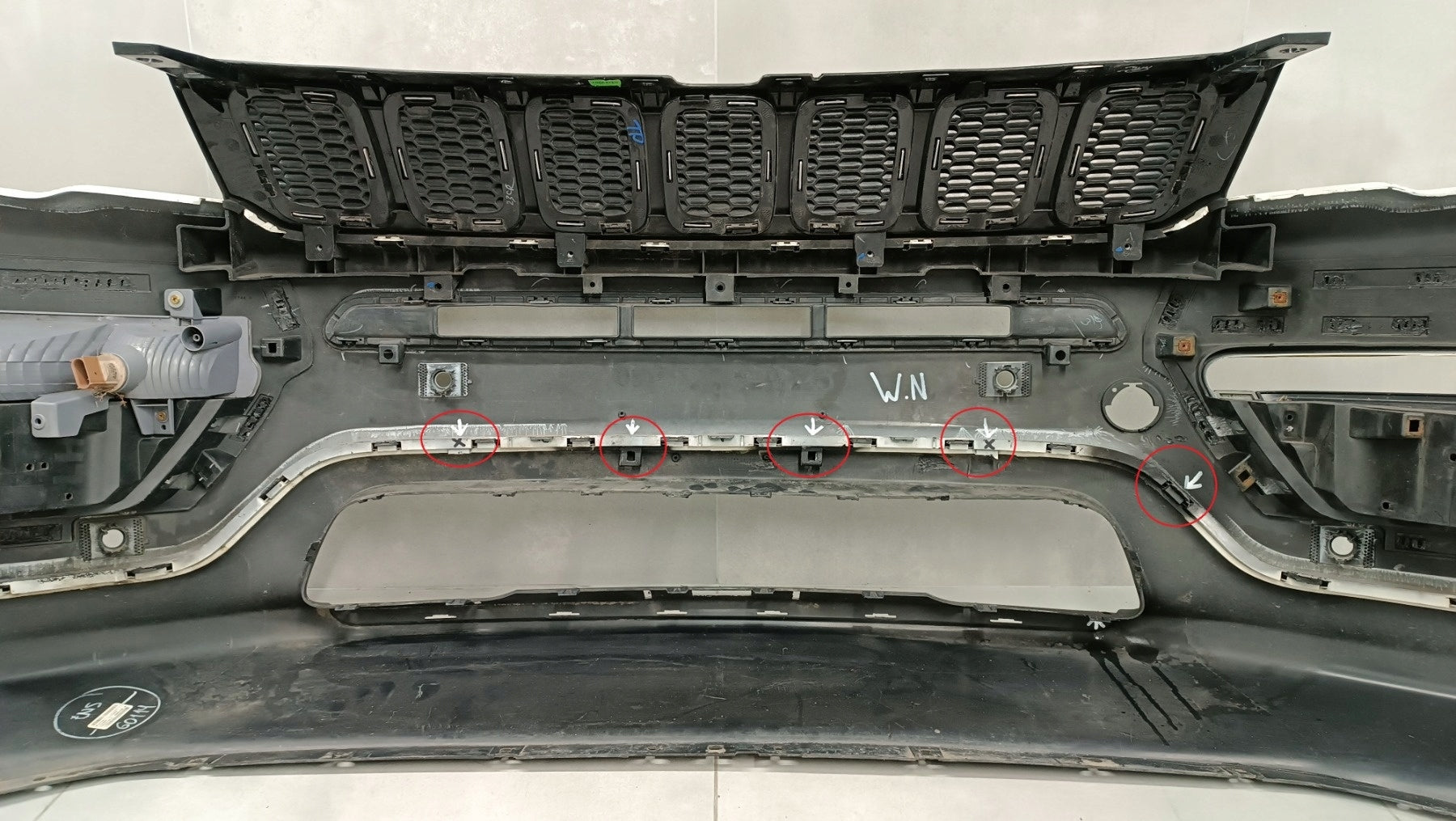 Front Bumper Jeep Compass 2 II 16-20