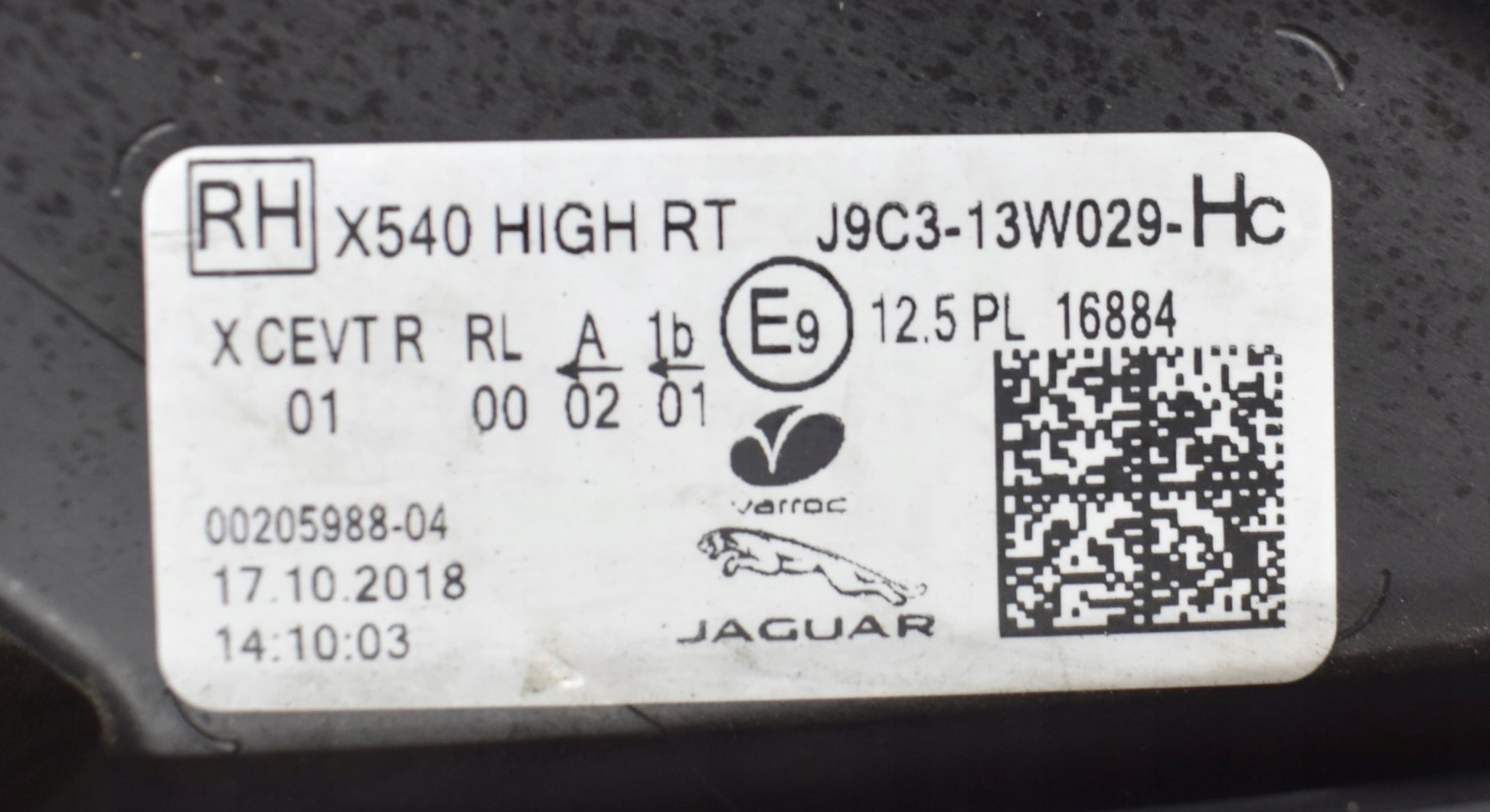 JAGUAR E PACE X540 RIGHT HEADLIGHT FRONT EU ORG