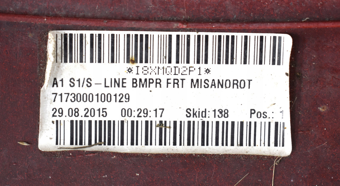 AUDI A1 8X LIFT S LINE ZDERZAK PRZÓD PRZEDNI ORG