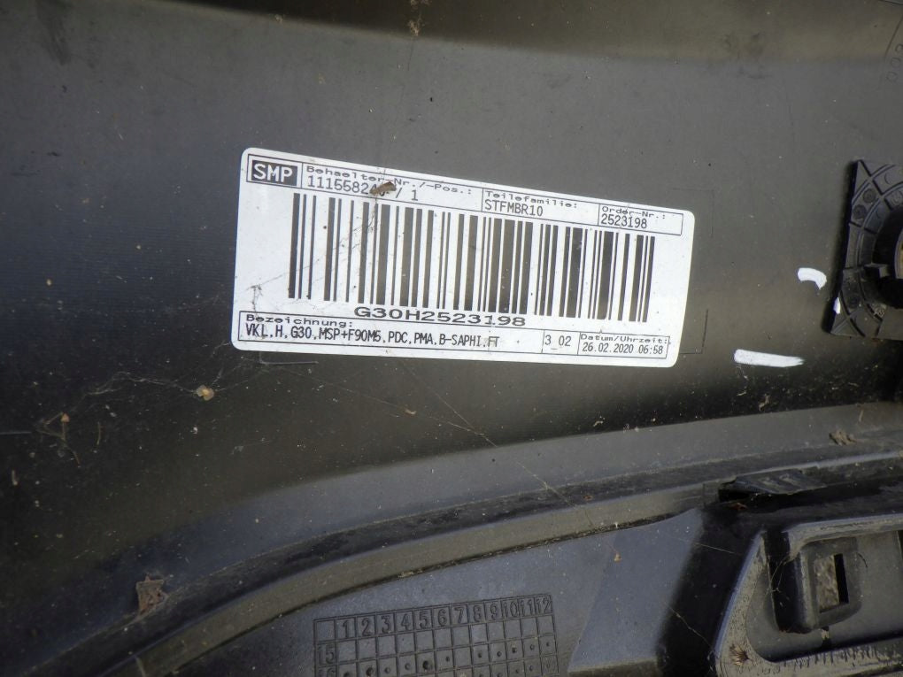 BMW 5 G30 SEDAN M PACKAGE rear bumper