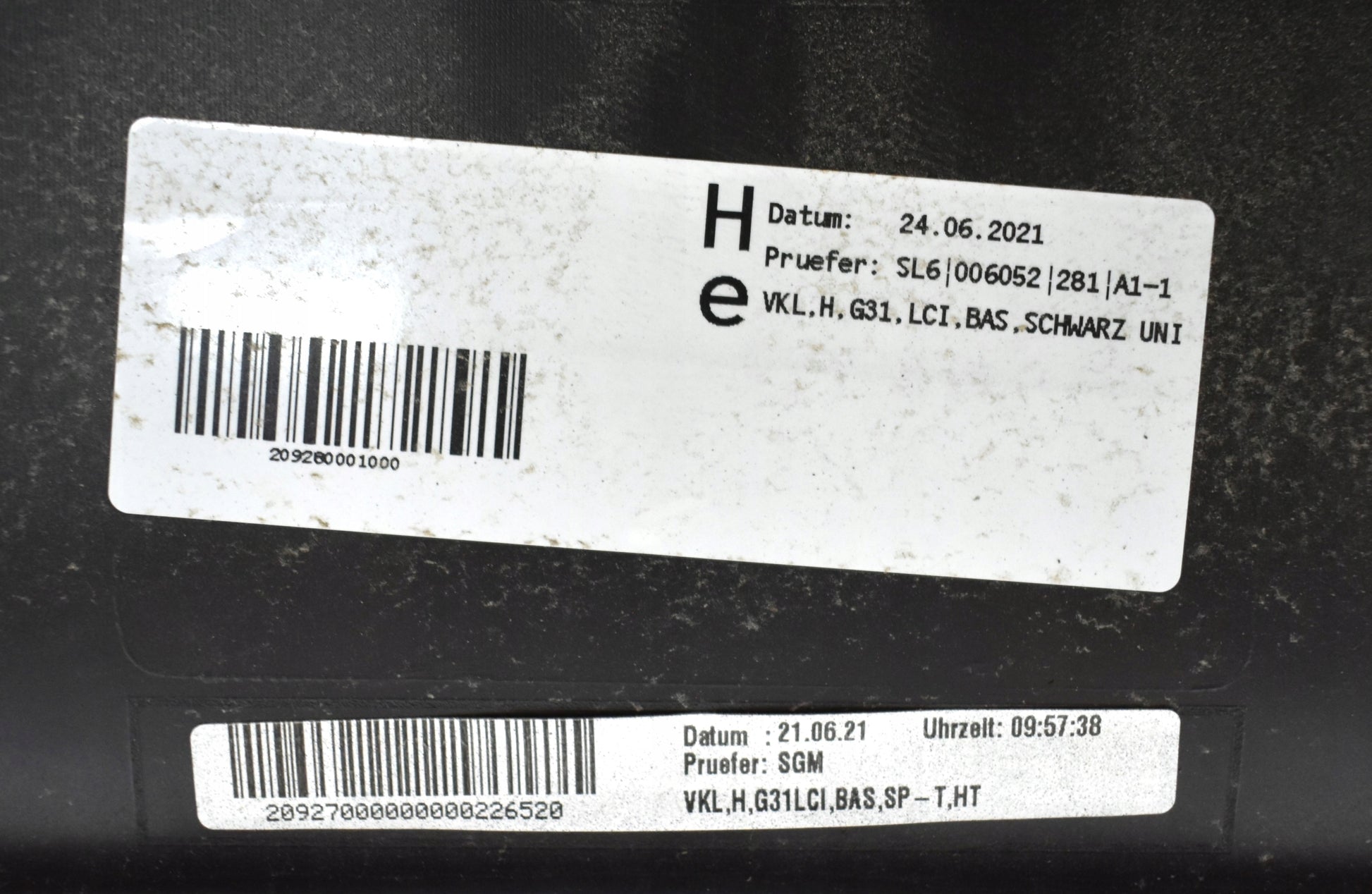 BMW 5 G31 LIFT LCI Rear Bumper Original Wagon