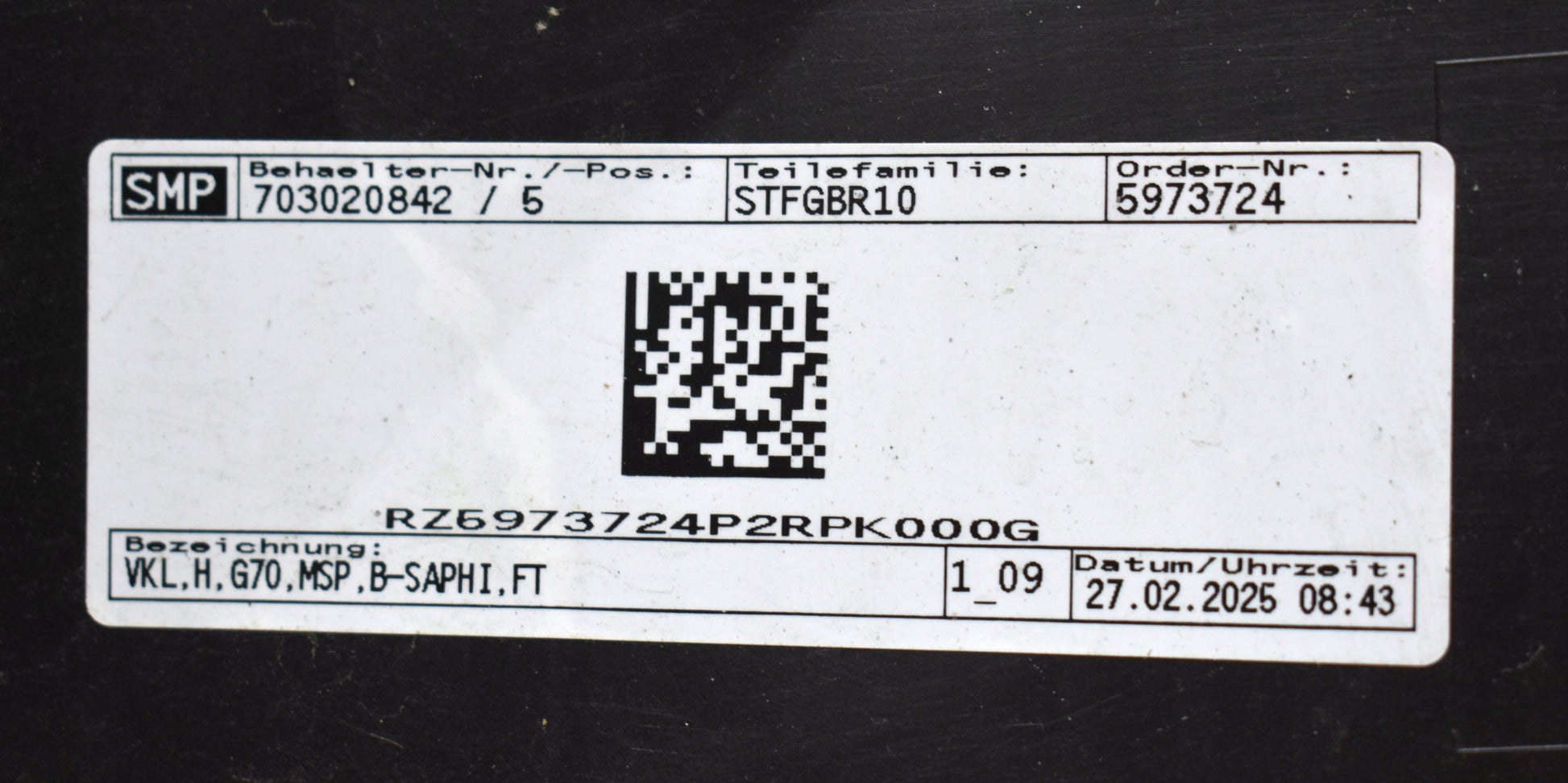 BMW 7 G70 M PACKAGE REAR BUMPER ORG + BOTTOM