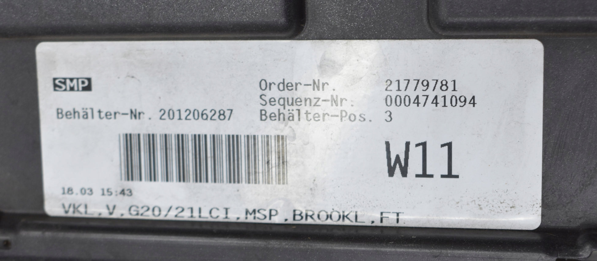 BMW G20 G21 LIFT LCI M PACKAGE FRONT BUMPER ORG