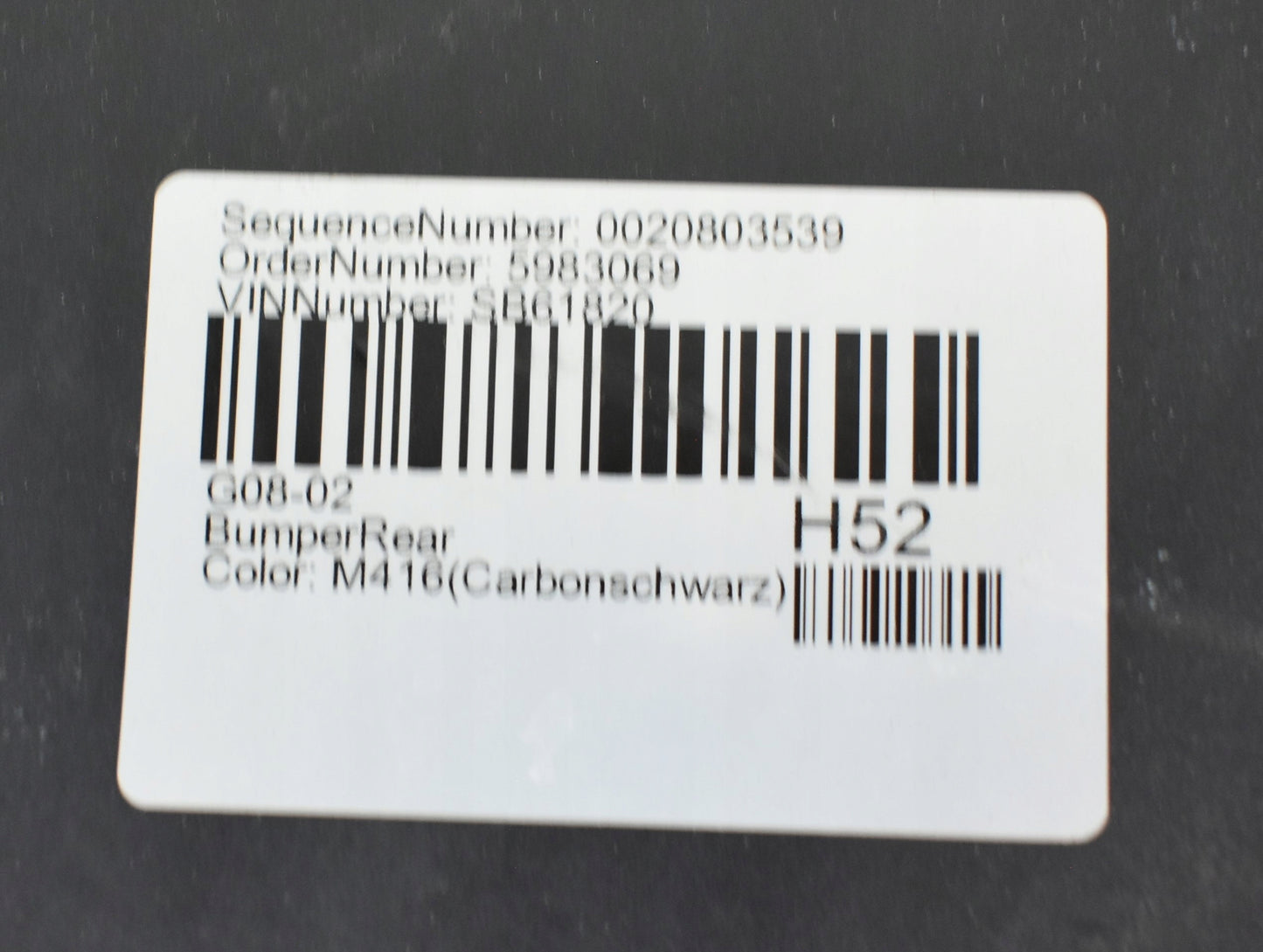 BMW IX3 G08 M PACKAGE FACELIFT LCI REAR BUMPER ORG