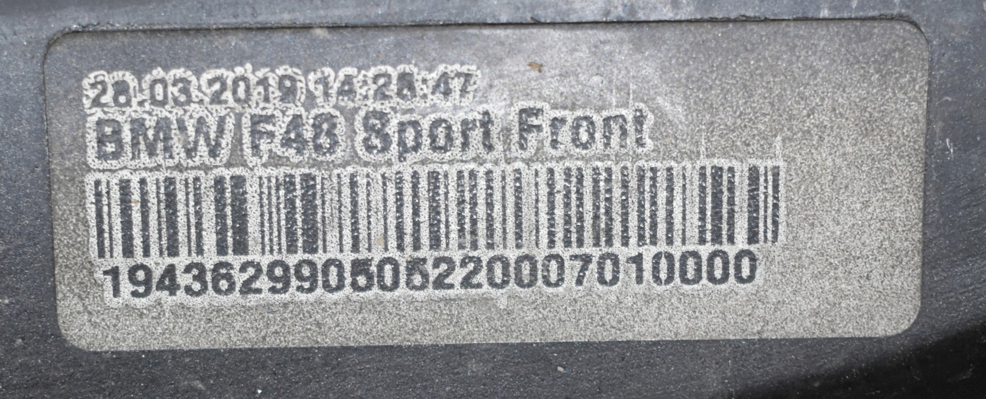 BMW X1 F48 M PACKAGE FRONT BUMPER ORG