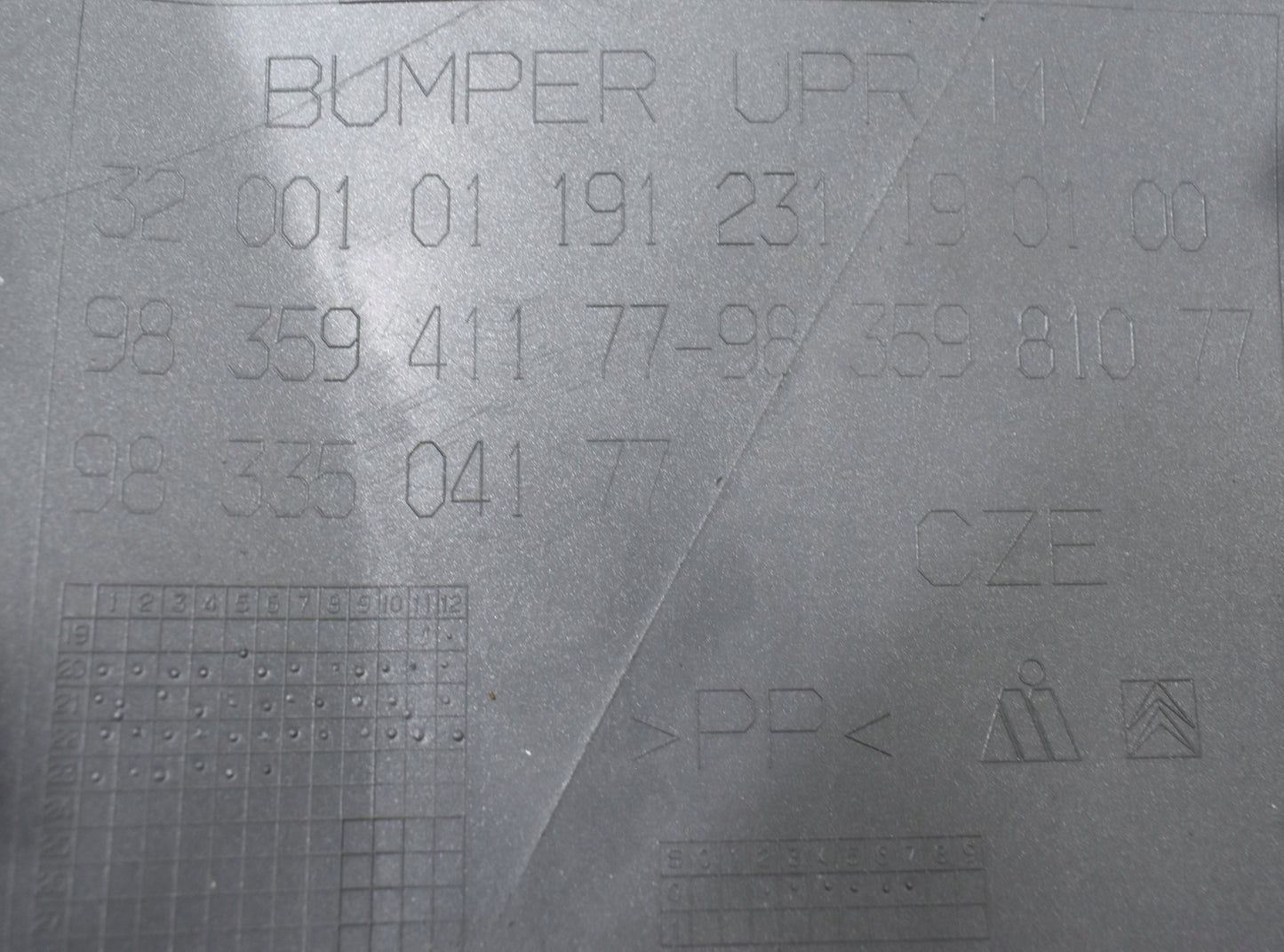 CITROEN C3 III FRONT BUMPER ORG