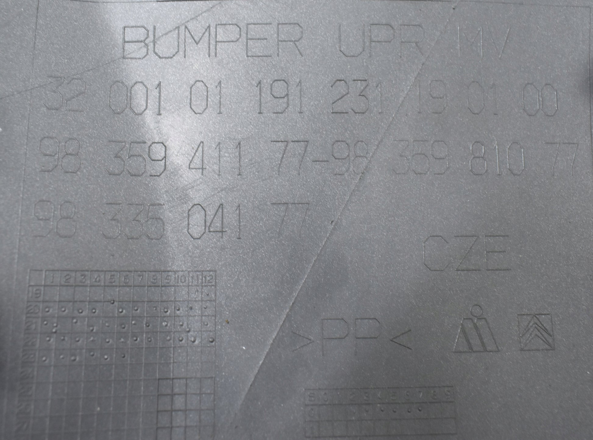 CITROEN C3 III FRONT BUMPER ORG