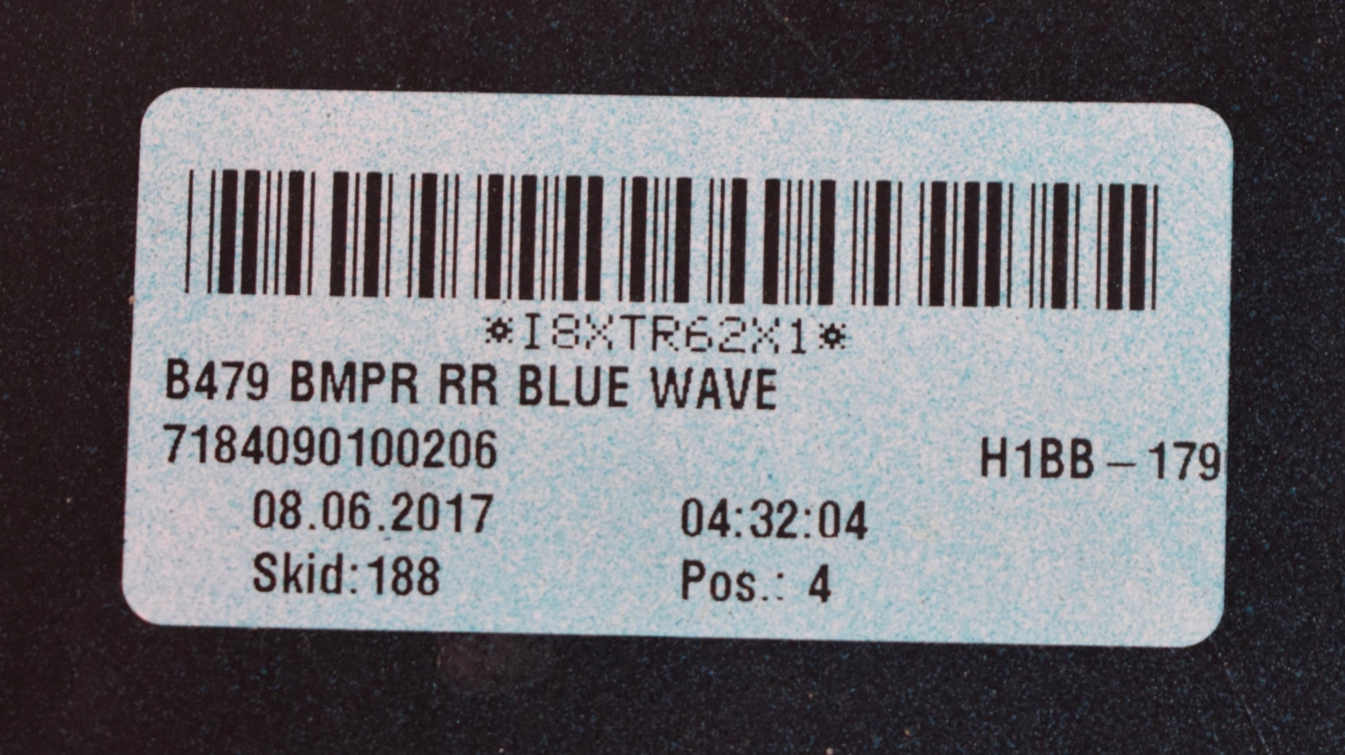 FORD FIESTA MK8 VIII REAR BUMPER ORIGINAL! NICE!