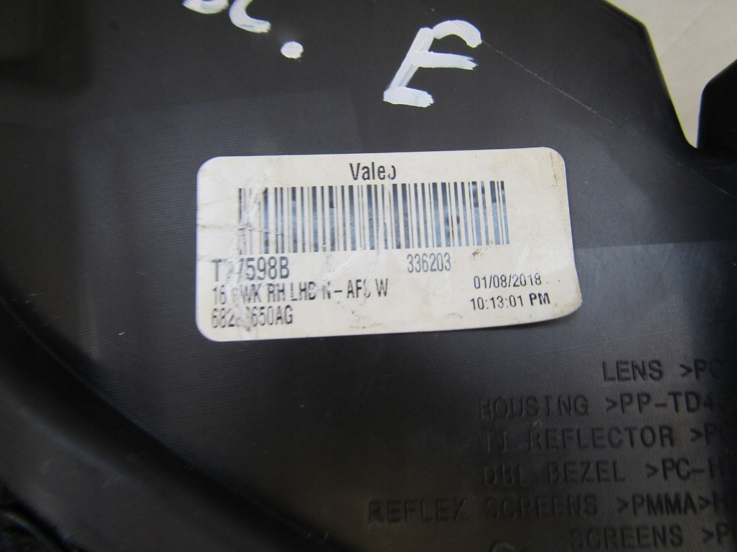 HEADLIGHT JEEP GRAND CHEROKEE WK2 XENON NON-SWIVEL LIFT SRT RH RIGHT 17-