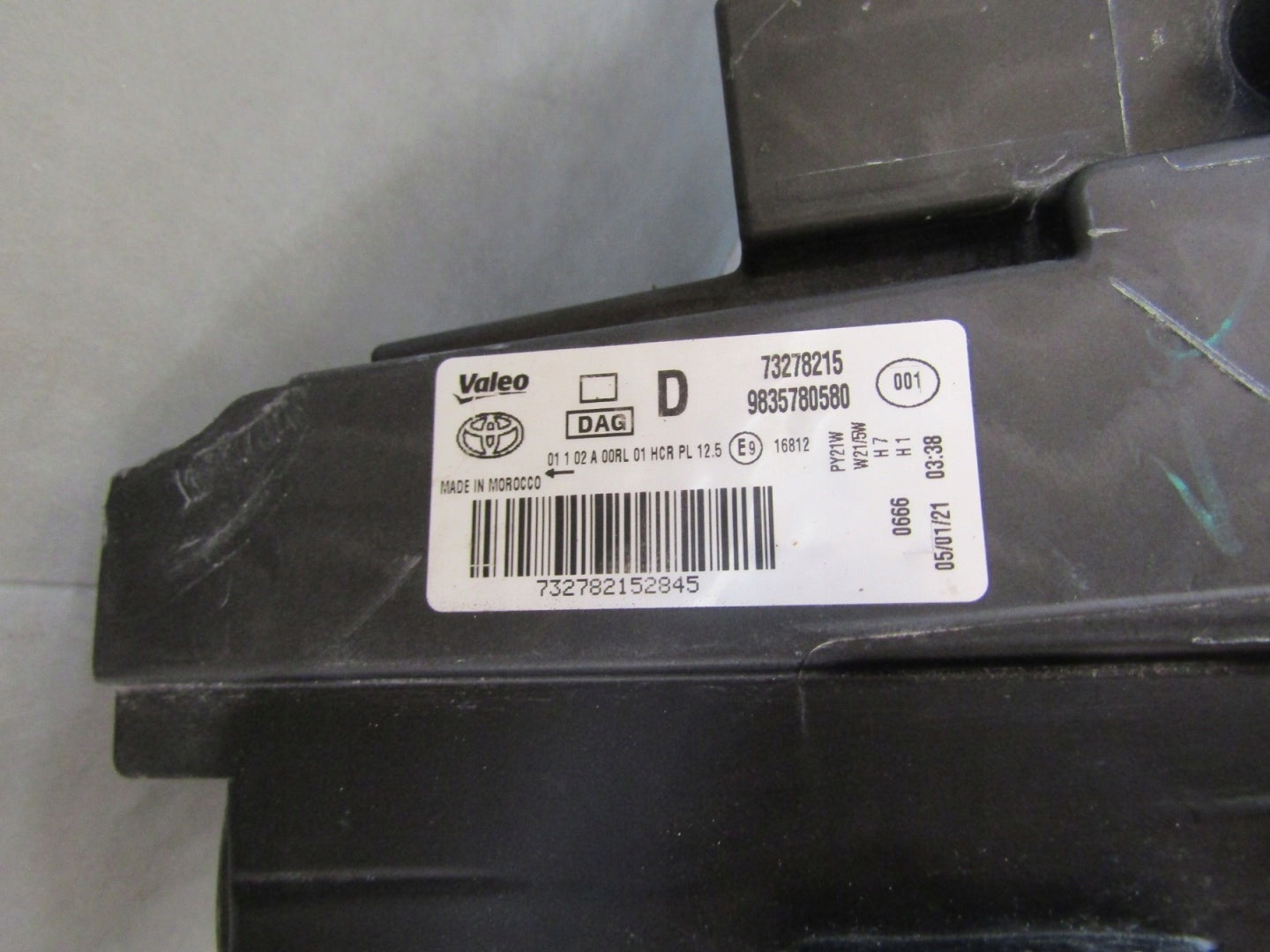 HEADLAMP TOYOTA PROACE CITY REGULAR RH RIGHT 19- 9835780580