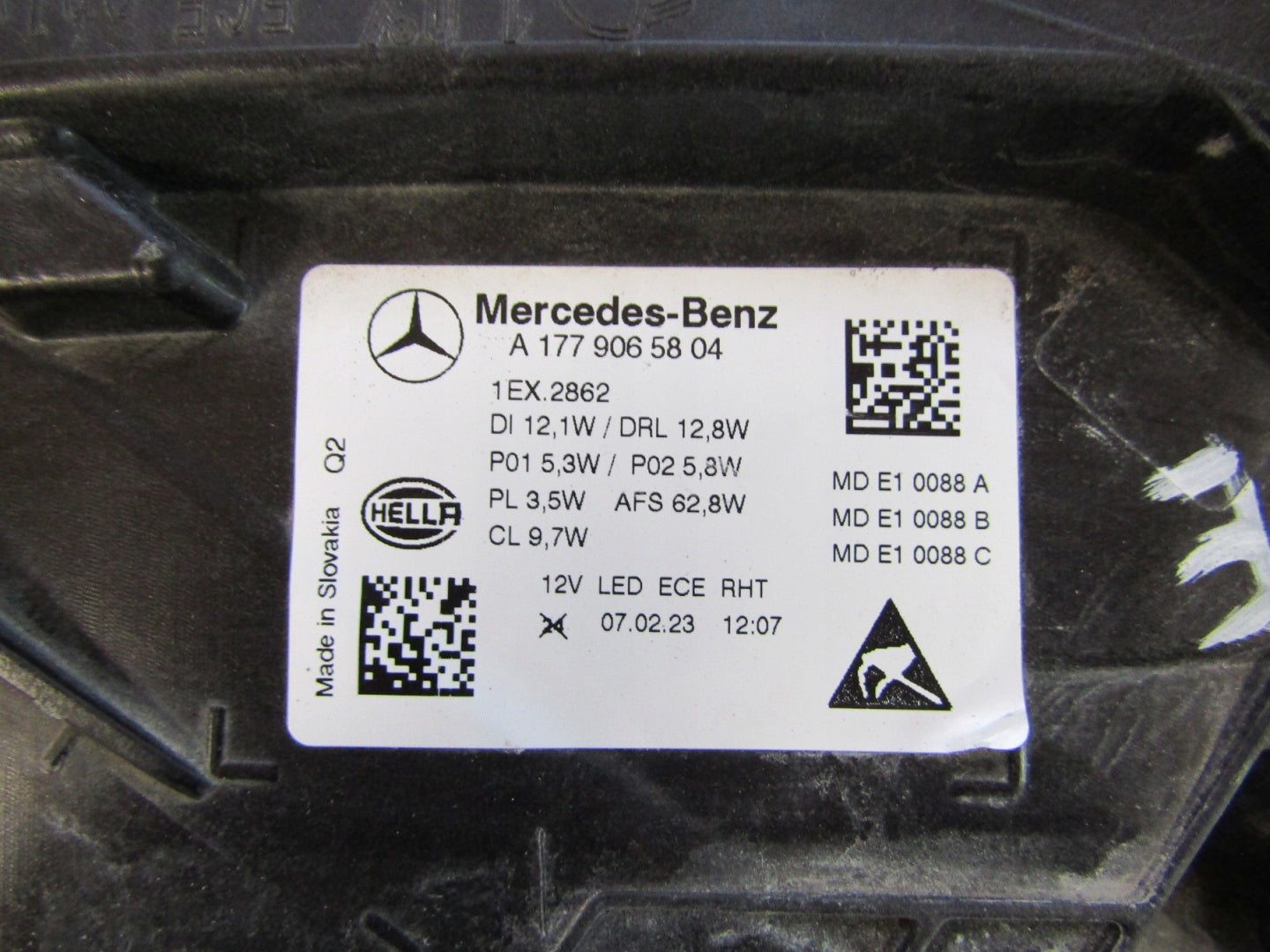 Mercedes A-Class W177 LIFT MULTIBEAM 23- RH A1779065804 Headlight