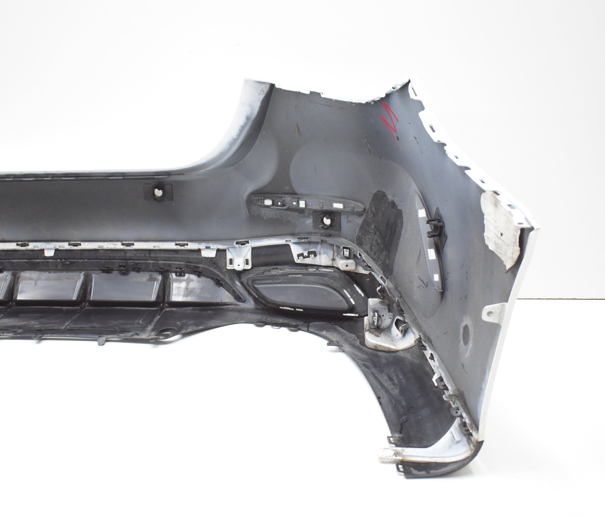 MERCEDES E-CLASS W214 AMG REAR BUMPER ORIGINAL SEDAN + BOTTOM + CHROME