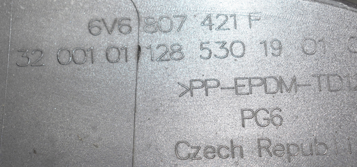 SKODA FABIA III LIFT 6V6 REAR BUMPER ORG HB