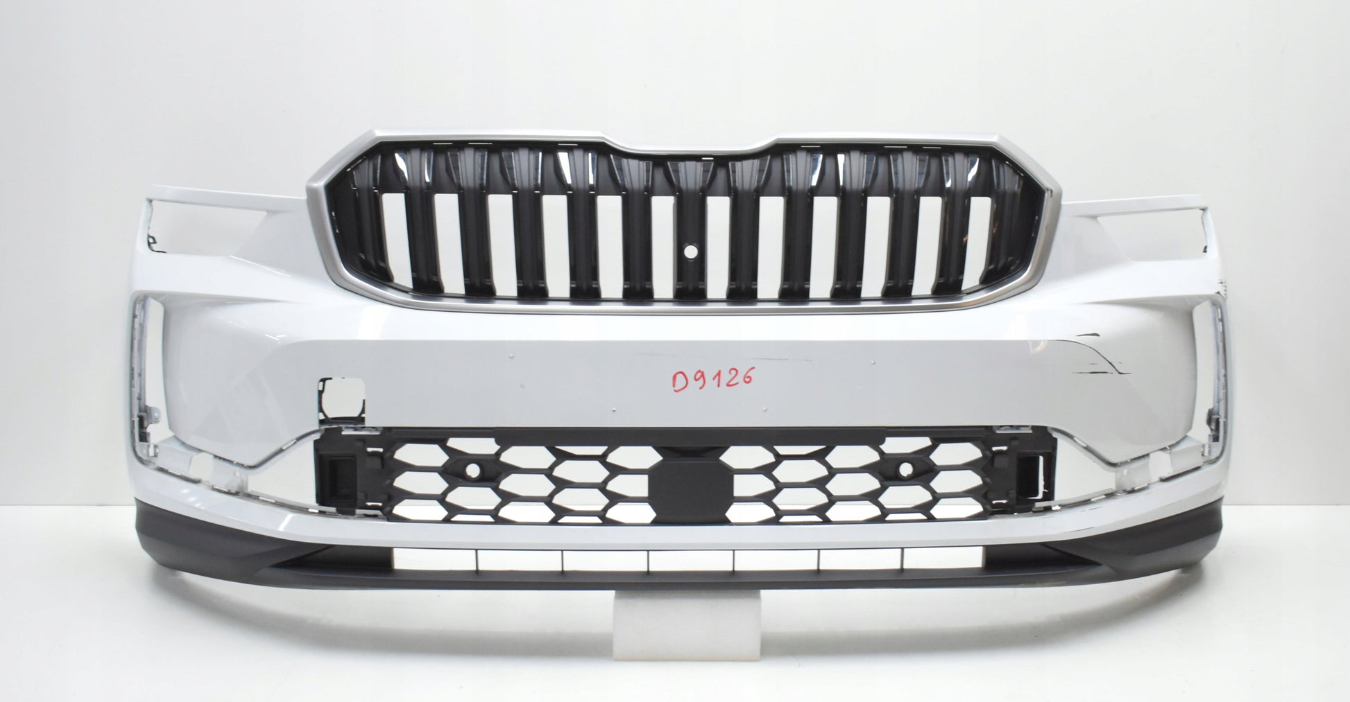 SKODA KODIAQ II 57H Original Front Bumper + Grill