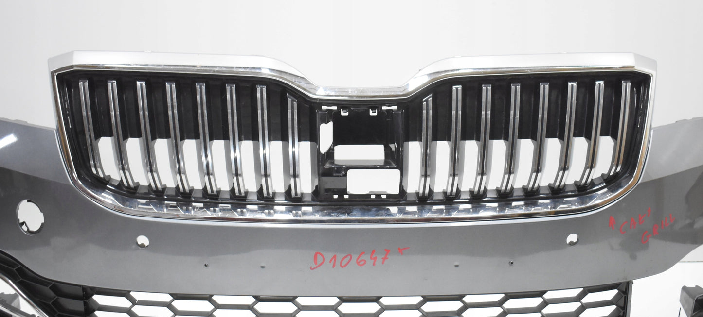 SKODA SUPERB III LIFT 3V FRONT BUMPER ORG + GRILLE + GRILL