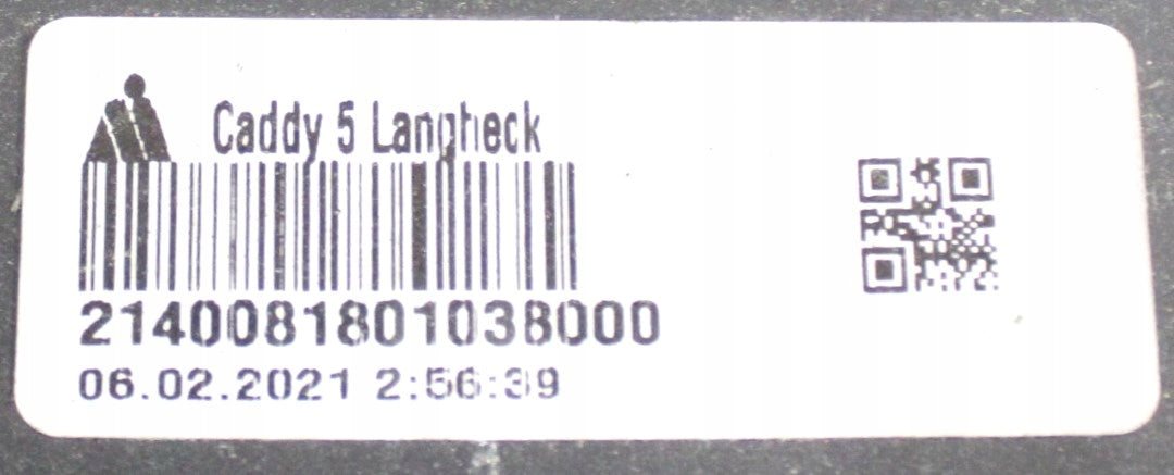 VW CADDY IV 2K7 REAR BUMPER ORG LONG MAXI 2K7807421C