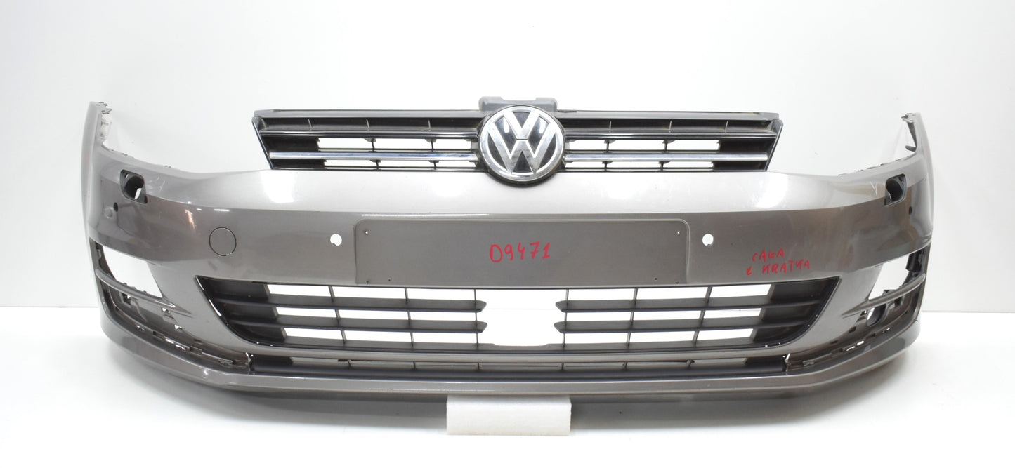 VW GOLF VII 5G0 FRONT BUMPER ORG + GRILLE + BOTTOM