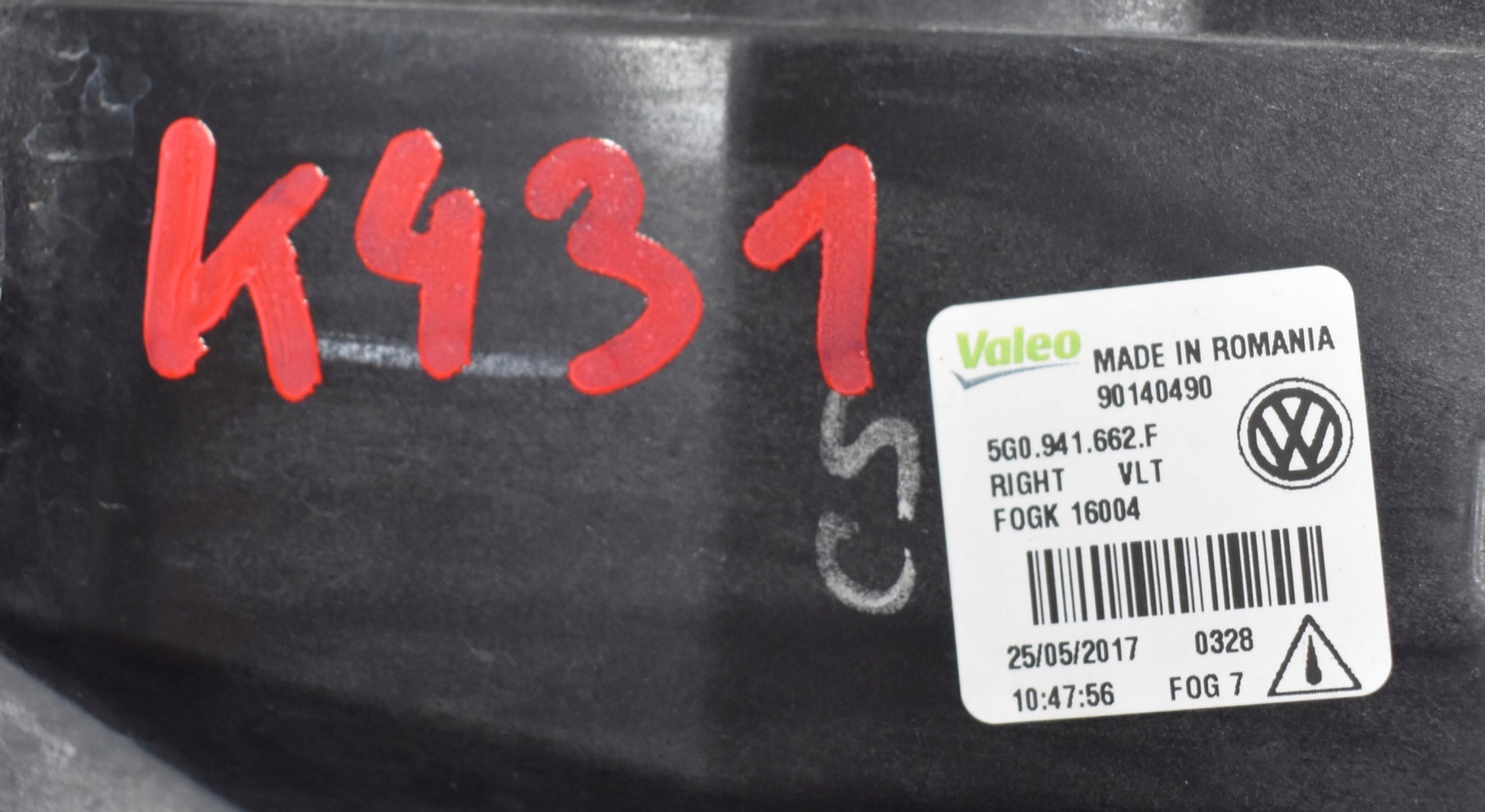 VW GOLF VII LIFT 5G0 RIGHT FRONT FOG LIGHT ORG EU