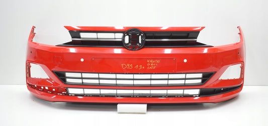 VW POLO 2G 2GS LIFT ZDERZAK PRZÓD PRZEDNI ORG + GRILL + KRATKI