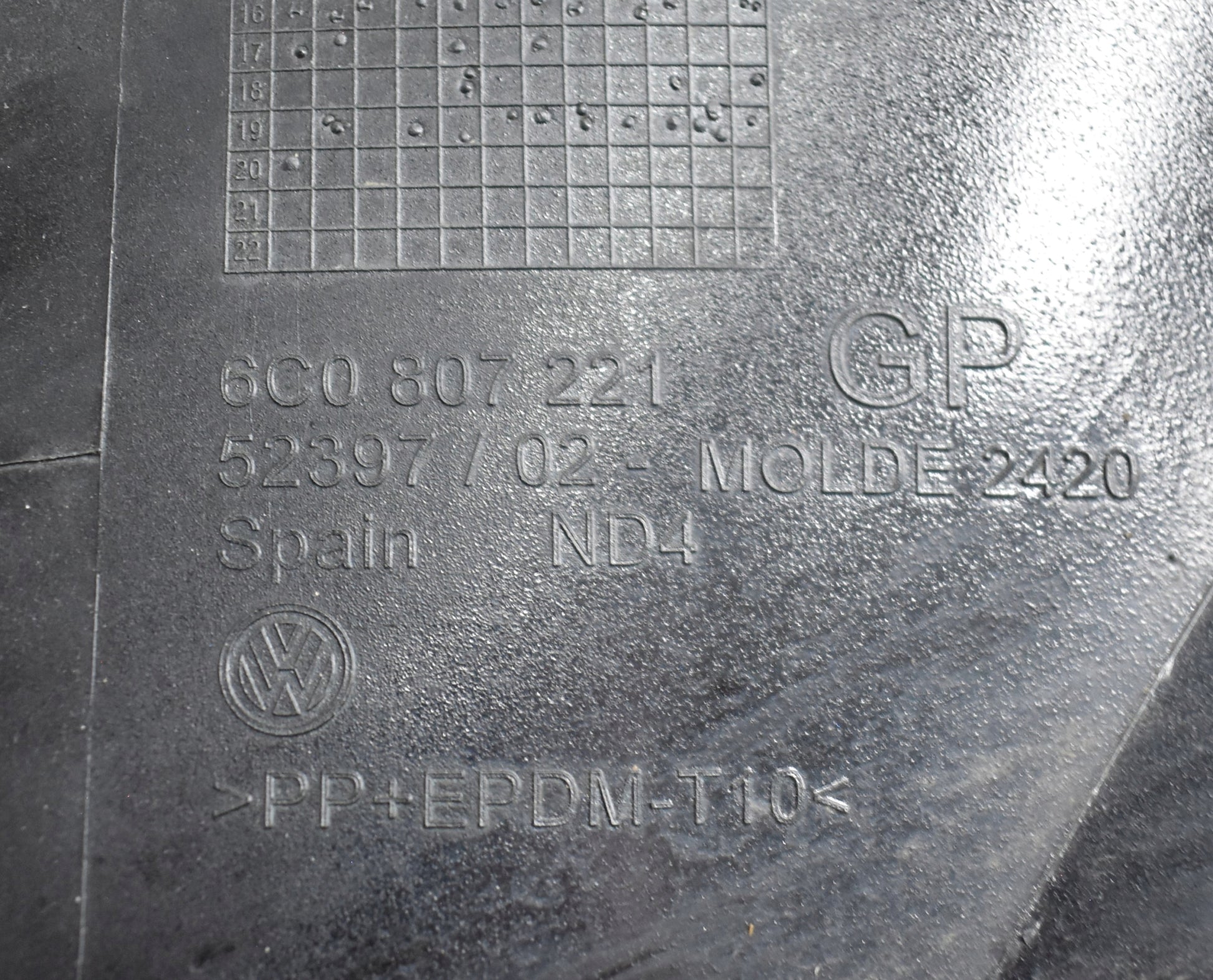 VW POLO LIFT 6C FRONT BUMPER ORG