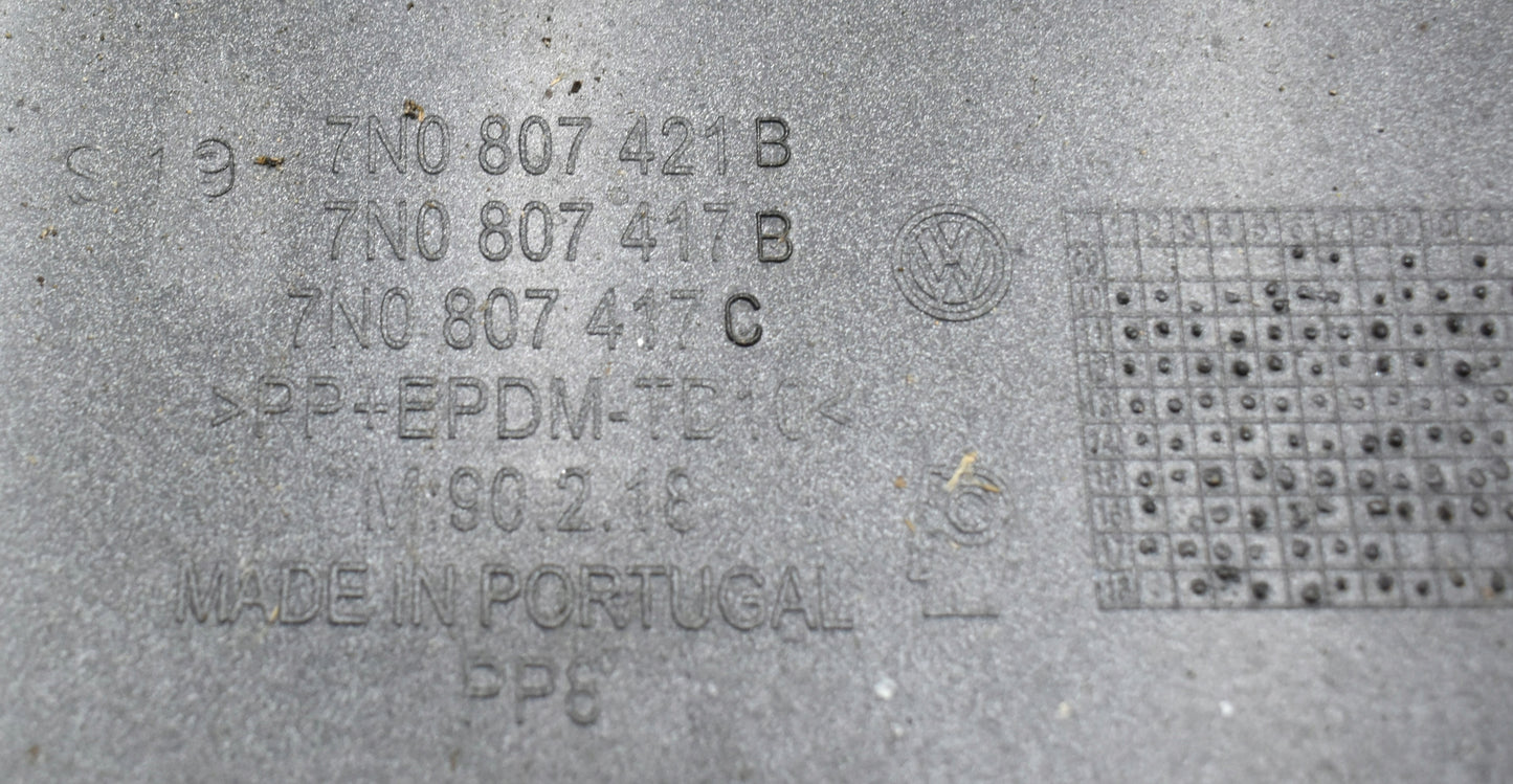 VW SHARAN 7N0 SEAT ALHAMBRA 7N0 REAR BUMPER ORG + BOTTOM