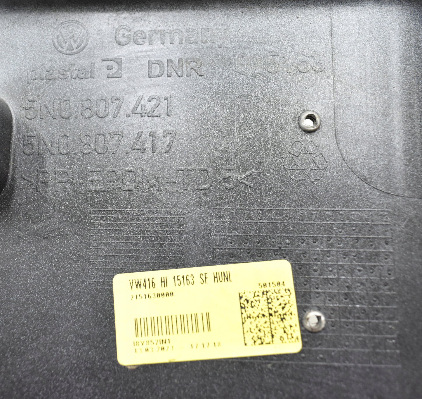 VW TIGUAN 5N0 REAR BUMPER ORG